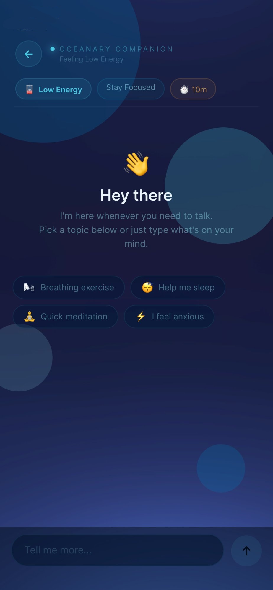 Companion Chat Start